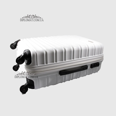 Чемодан Средний WITTCHEN 56-3A-312 Пластик ABS на колесах 89 White Белый Белый