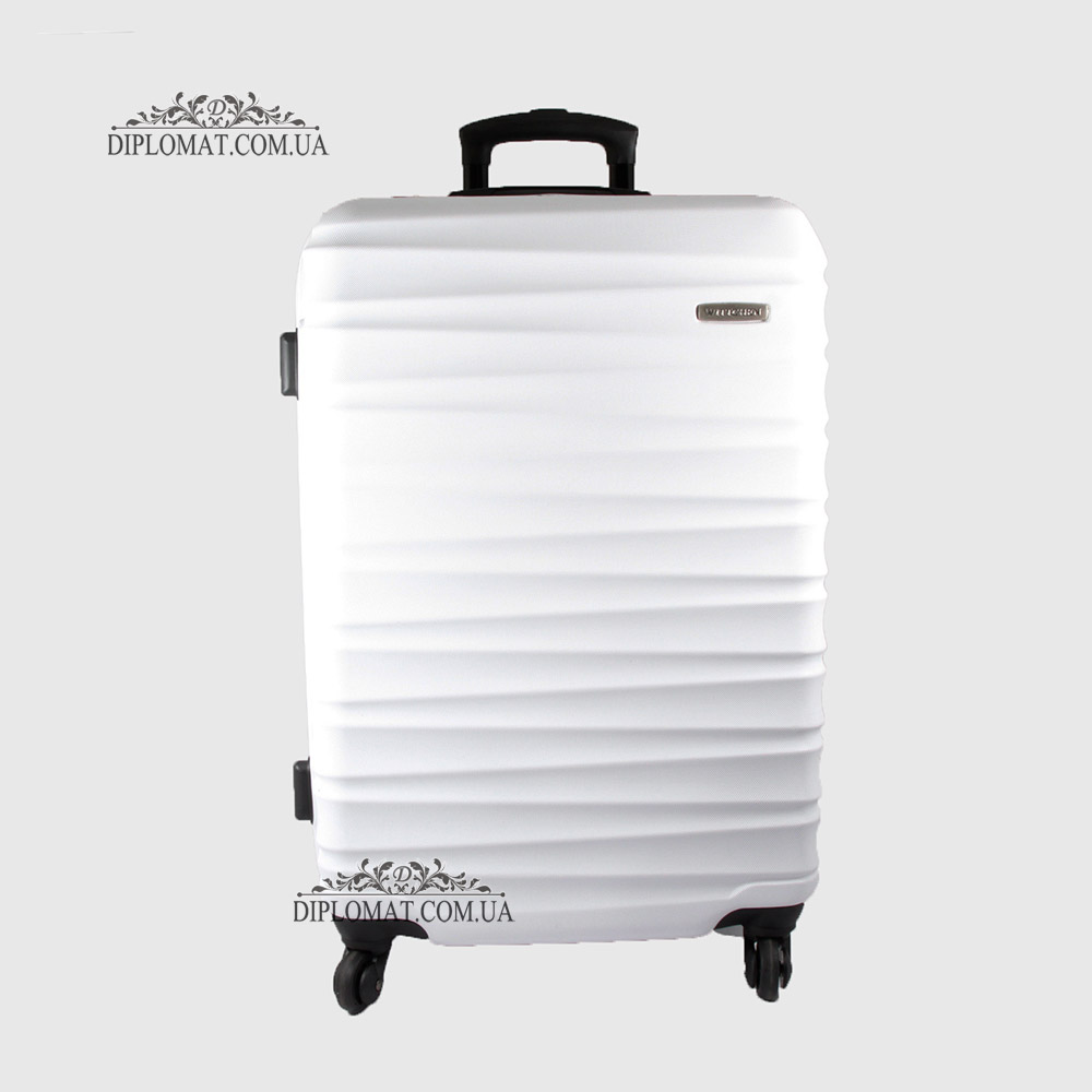 Чемодан Средний WITTCHEN 56-3A-312 Пластик ABS на колесах 89 White Белый Белый