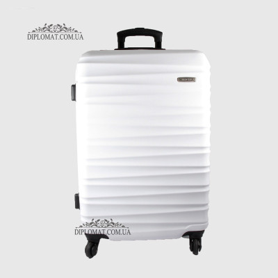 Чемодан Средний WITTCHEN 56-3A-312 Пластик ABS на колесах 89 White Белый Белый
