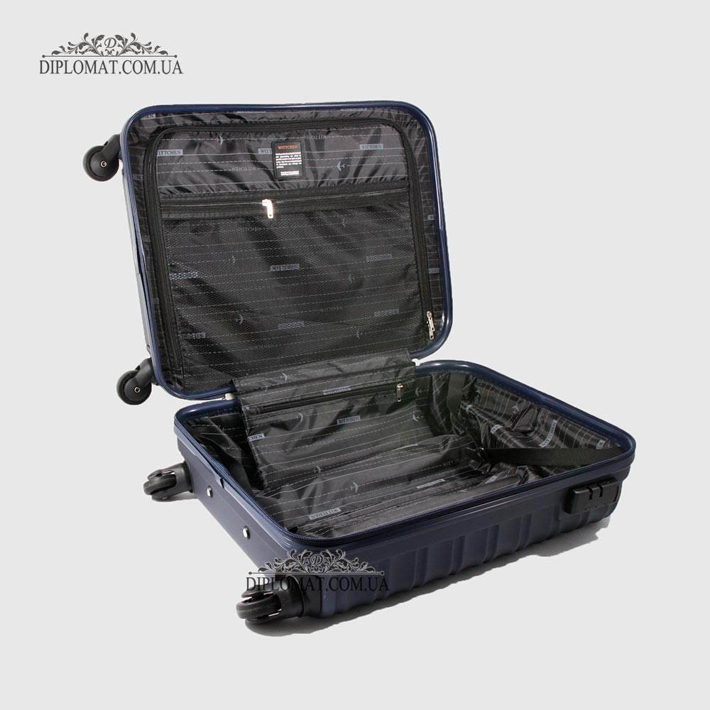 Чемодан Средний WITTCHEN 56-3A-312 Пластик ABS на колесах Plastc ABS 91 D.BLUE Т.Синий Синий