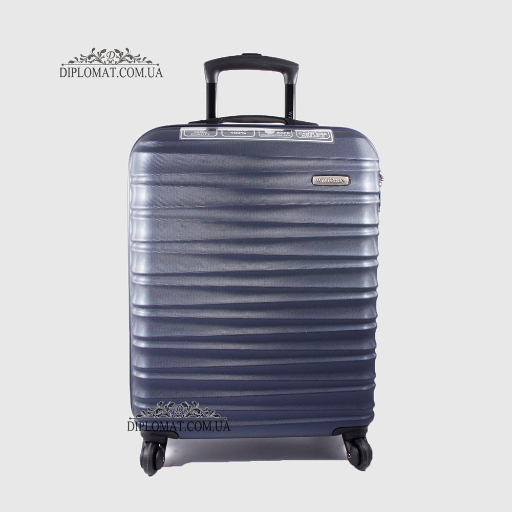 Чемодан Средний WITTCHEN 56-3A-312 Пластик ABS на колесах Plastc ABS 91 D.BLUE Т.Синий Синий