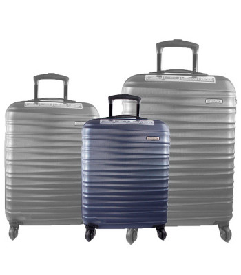 Чемодан Маленький Ручная кладь WITTCHEN 56-3A-311 Пластик ABS на колесах Plastc ABS 91 D.BLUE Т.Синий