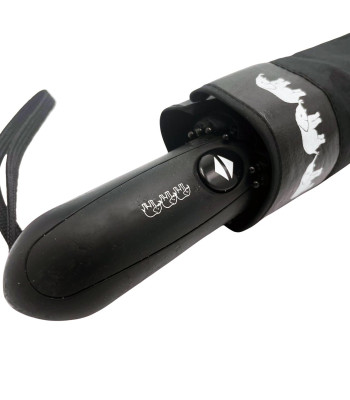 Зонт Автомат Три Слона L34076 Ручка Прямая В ДВА сложения Купол 112 см Polyester BLACK
