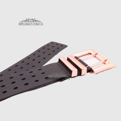 Ремень женский GIADA PELLE BELT 11122 Широкий Экокожа BLACK smooth Черный