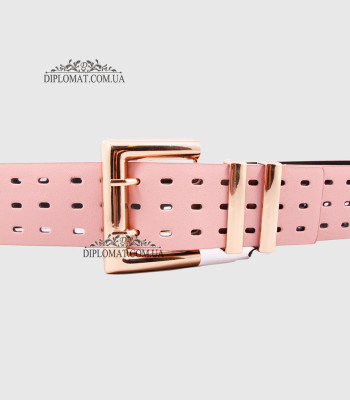 Ремень женский GIADA PELLE BELT 11122 Широкий ЭкокожаPINK smooth