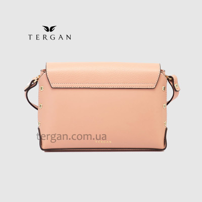 Сумка Женская TERGAN 79305 Кожаная NUDE FLOATER /NUDE ANALIN Пудра