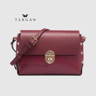 Сумка Женская TERGAN 79305 Кожаная BORDO-ANALİN / BORDO-FLOATER Бордовый/Пурпурный