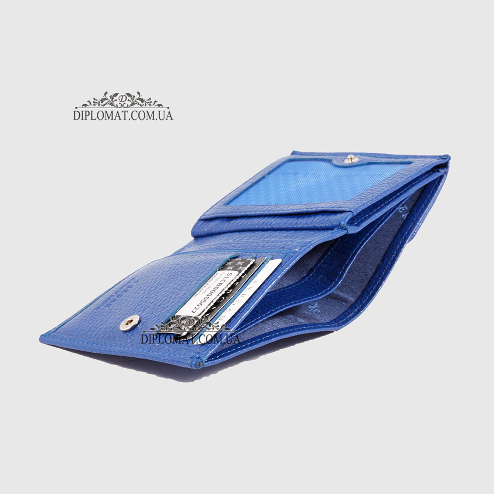 Портмоне Женское TERGAN 5627  Кожаное мини    SAKS MAVI FLOATER Синий Синий