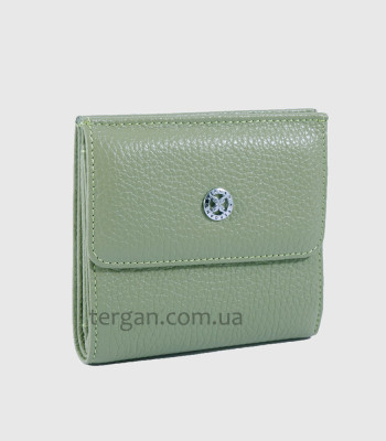 Портмоне Женское TERGAN 5627  Кожаное мини С монетницей и потайным карманом ACIK YESIL FLOATER