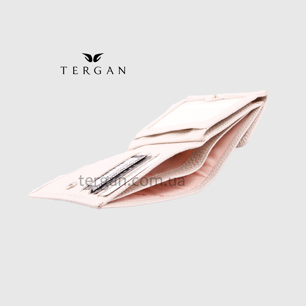 Портмоне Женское TERGAN 5627  Кожаное мини    BEJ FLOATER Белый