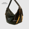 Сумка-Рюкзак кожаная DVTEI 1116 BLACK & Yellow  floater