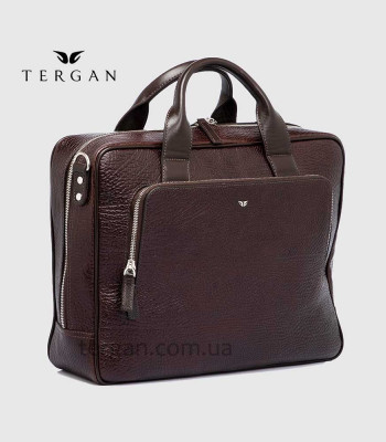 Мужская кожаная сумка для документов и Ноутбука TERGAN 21427 KAHVE BRİC / KAHVE RUSTIC