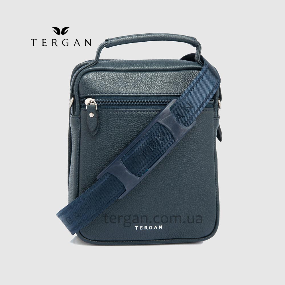 Сумка мужская TERGAN 21393 Через плечо Вертикальная Центральная ручка  На два больших отделения LACIVERT LATIGO Темно Синий Синий