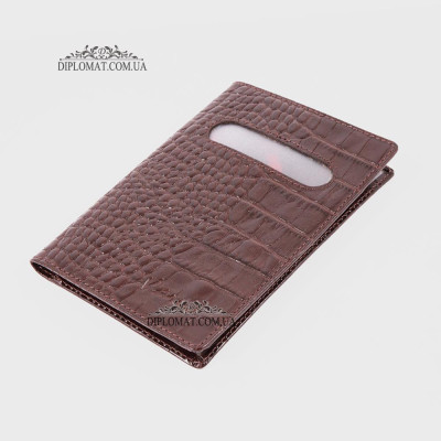 Обложка для паспорта KARYA 099  57 Коричневый