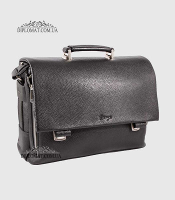 Портфель мужской KARYA 0360 Кожаный45 Black