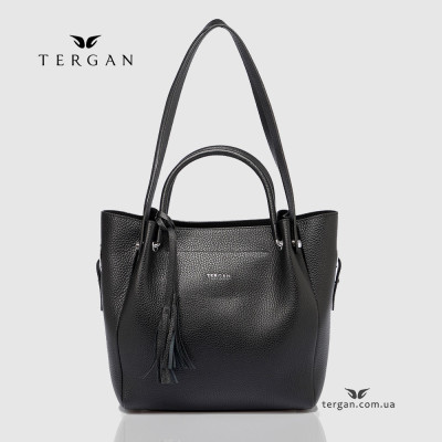 Сумка Женская Кожаная TERGAN 79966  SIYAH FLOATER Черный Черный