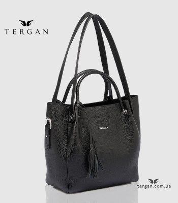 Сумка Женская Кожаная TERGAN 79966 SIYAH FLOATER Черный