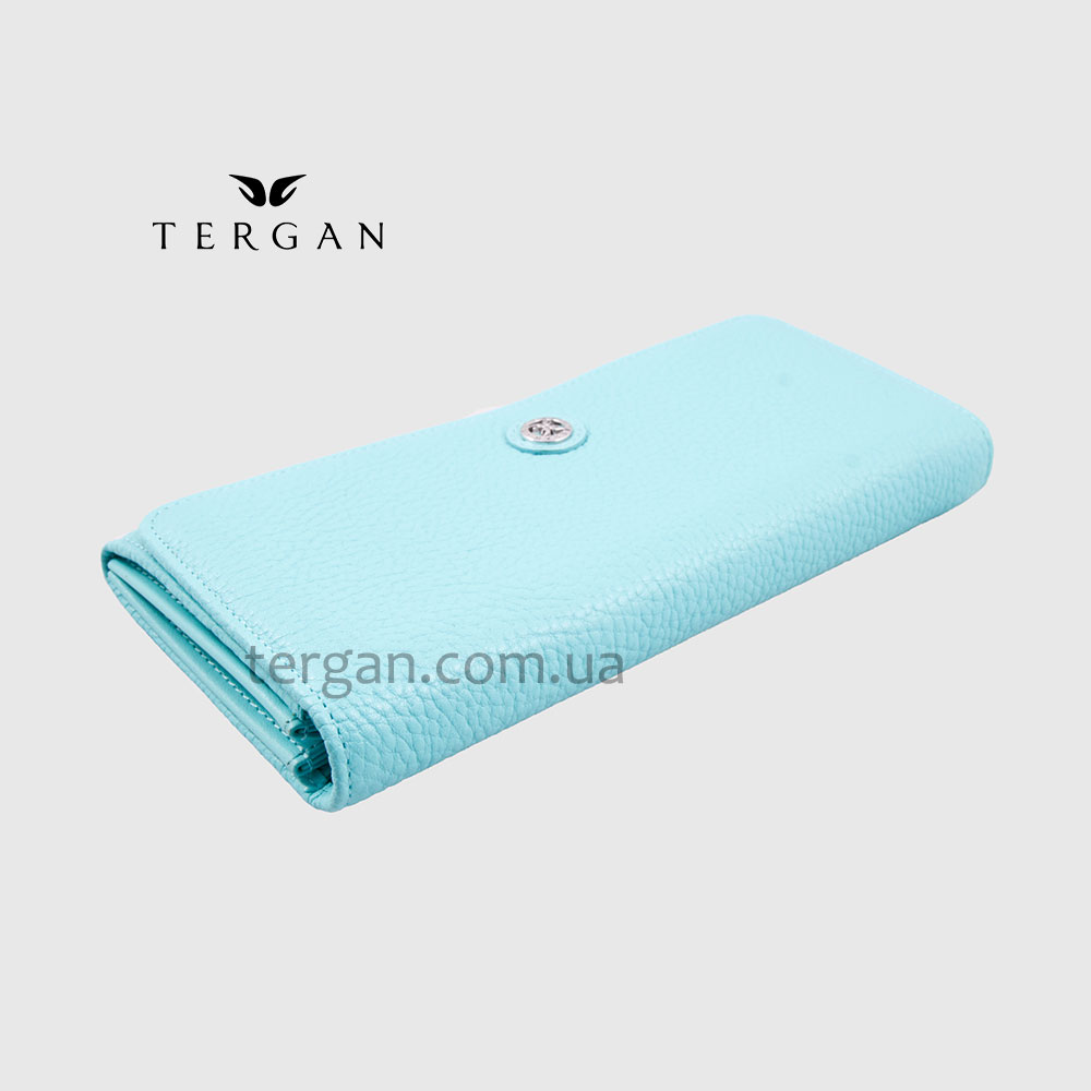 Кошелек женский TERGAN 5584  из натуральной кожи  TURKUAZ FLOATER/TURKUAZ RUSTIC Бирюзовый