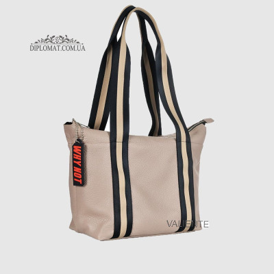 Сумка Женская VALIENTE 1147 Кожаная Total Bag IB Nat латте Бежевый