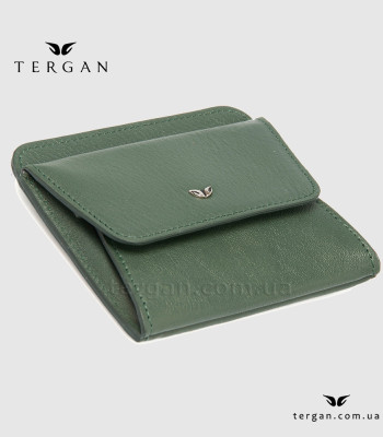 Монетница кожаная TERGAN 1581 С тремя отделениями для карт YESIL ARSEL