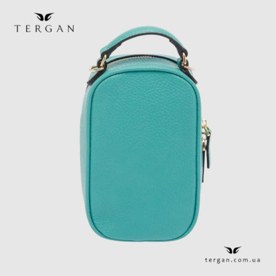 Сумка Женская Кожаная TERGAN 80287  TURKUAZ FLOATER Бирюзовый