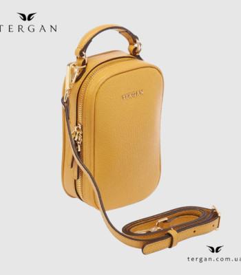 Сумка Женская Кожаная TERGAN 80287 YELLOW FLOATER