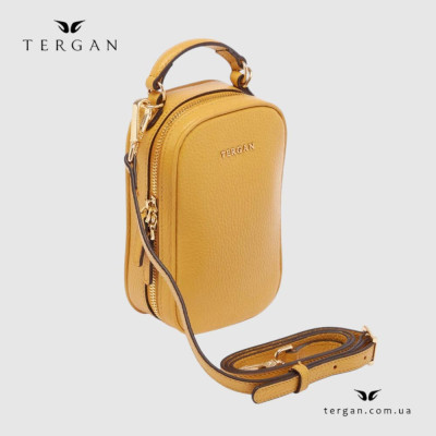 Сумка Женская Кожаная TERGAN 80287  YELLOW FLOATER Желтый