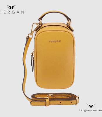Сумка Женская Кожаная TERGAN 80287 YELLOW FLOATER