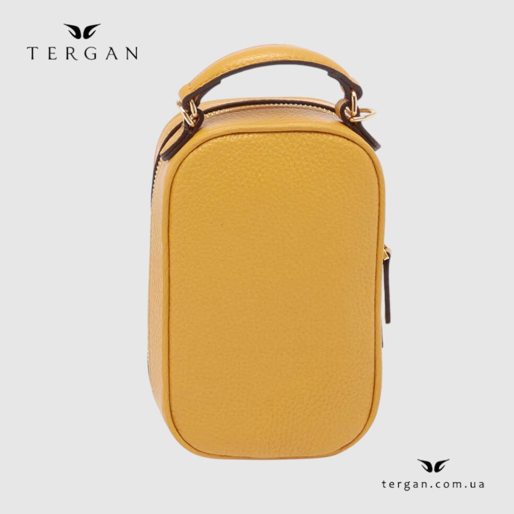 Сумка Женская Кожаная TERGAN 80287  YELLOW FLOATER Желтый