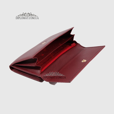Кошелек органайзер женский кожаный TERGAN 5738  BORDO ARSEL