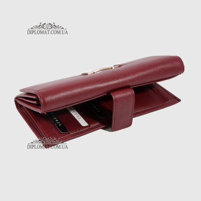 Кошелек органайзер женский кожаный TERGAN 5738  BORDO ARSEL