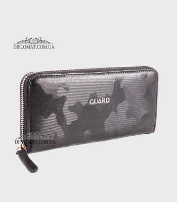 Кошелек на молнии кожаный GUARD 2232 SIYAH WAR