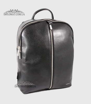 Рюкзак женский KARYA 6004 Кожаный45 Black