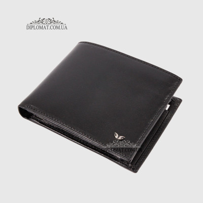Мужское портмоне кожаное для денег и 9 карточек TERGAN 1254  SIYAH VEGETAL Черный
