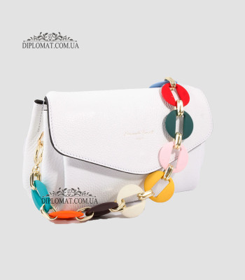Сумка Женская EMANUELA FERRETTI 81012 Кросс боди Кожаная WHITE floater