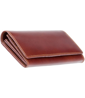Кошелек женский VISCONTI MZ10 Florence c RFID кожаный  Italian Brown
