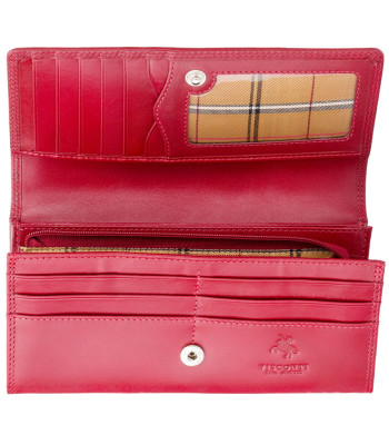 Кошелек женский VISCONTI MZ10 Florence c RFID кожаный  Italian Red