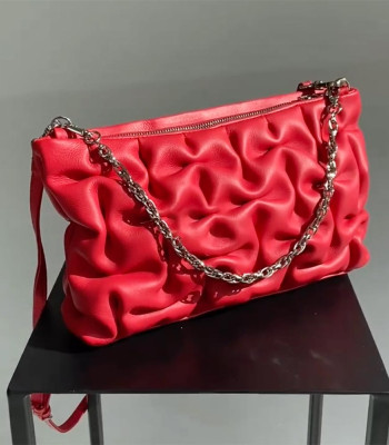 Сумка-Клатч Женская Кожаная DVTEI 1114 RED smooth