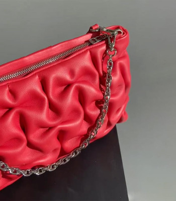 Сумка-Клатч Женская Кожаная DVTEI 1114 RED smooth