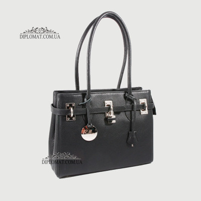 Сумка Женская Кожаная Средняя BELLINI Firenze 8221  BLACK floater Черный