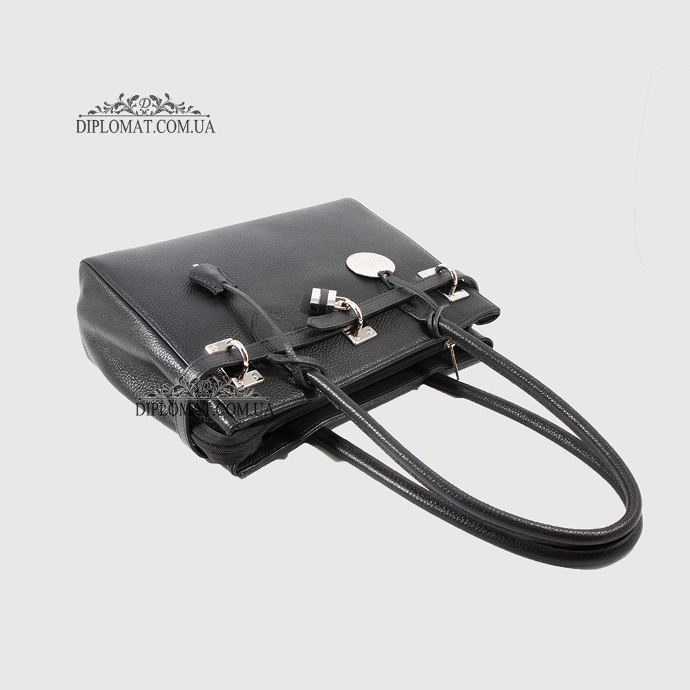 Сумка Женская Кожаная Средняя BELLINI Firenze 8221  BLACK floater Черный