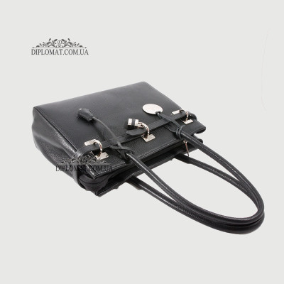 Сумка Женская Кожаная Средняя BELLINI Firenze 8221  BLACK floater Черный