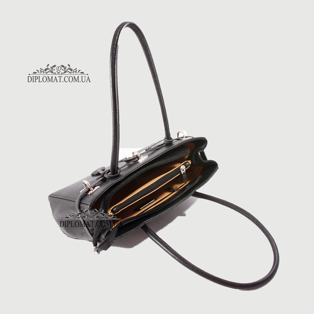 Сумка Женская Кожаная Средняя BELLINI Firenze 8221  BLACK floater Черный