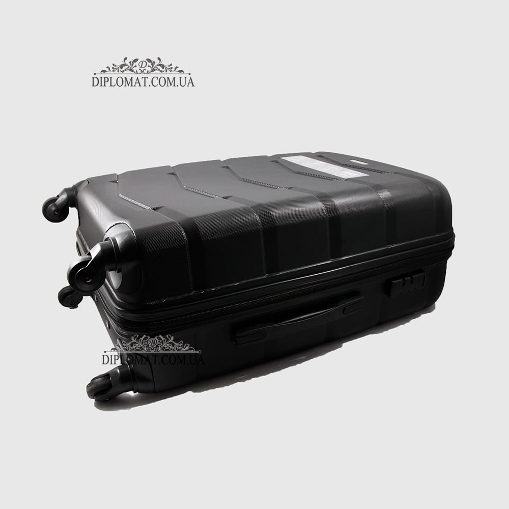 Чемодан Средний WITTCHEN 56-3A-402 Пастик ABS на колесах  Plastc ABS 11 Black Черный Черный