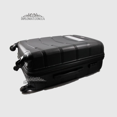 Чемодан Средний WITTCHEN 56-3A-402 Пастик ABS на колесах  Plastc ABS 11 Black Черный Черный