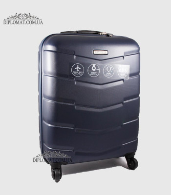 Чемодан Маленький Ручная кладь WITTCHEN 56-3A-401 Пластик ABSPlastc ABS 91 D.BLUE Т.Синий