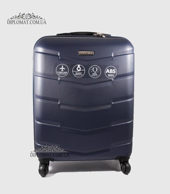 Чемодан Маленький Ручная кладь WITTCHEN 56-3A-401 Пластик ABSPlastc ABS 91 D.BLUE Т.Синий