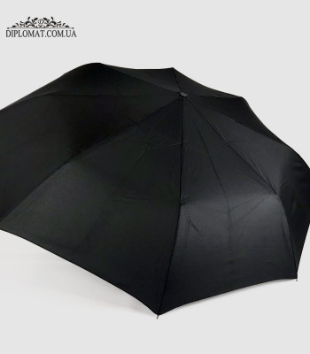 Зонт Автомат Три Слона F23 614 Ручка прямая кожаная Материал купола 100% Polyester Polyester BLACK