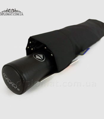 Зонт Автомат Три Слона F23 614 Ручка прямая кожаная Материал купола 100% Polyester Polyester BLACK