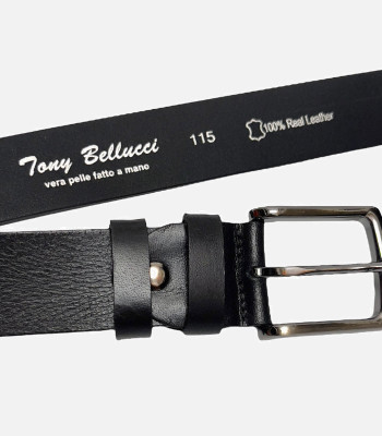 Ремень для джинс кожаный TONY BELLUCCI TB-600-893 BLACK
